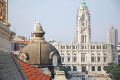 Low angle view of church against sky