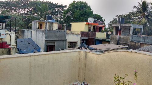 Houses against sky