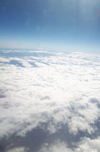 Aerial view of clouds in sky