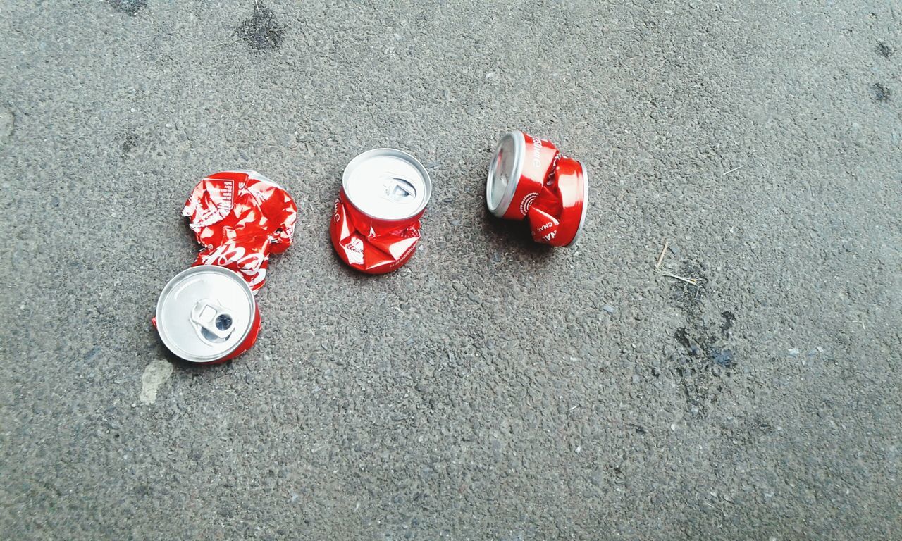 high angle view, red, no people, gambling, day, dice, outdoors