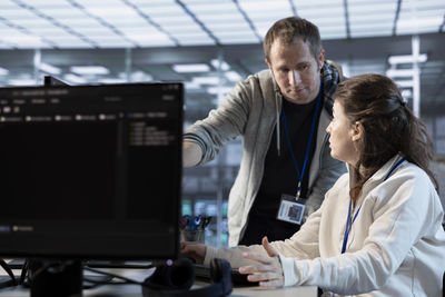 Portrait of doctor working in office