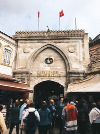 Group of people in historic building