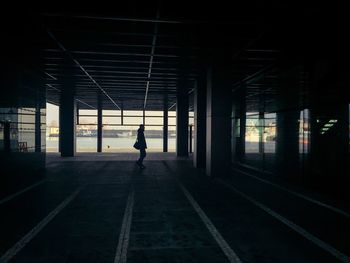 Man standing in building