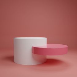 Close-up of empty red cup on table