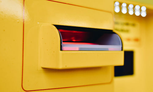 Full frame shot of yellow machine