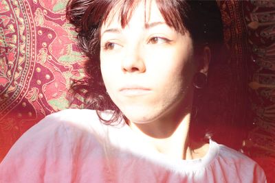 Close-up portrait of young woman