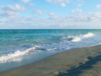 Scenic view of sea against sky