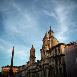 Low angle view of church against sky