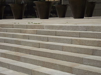 High angle view of staircase