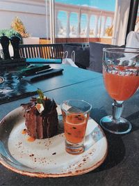 Close-up of drink on table