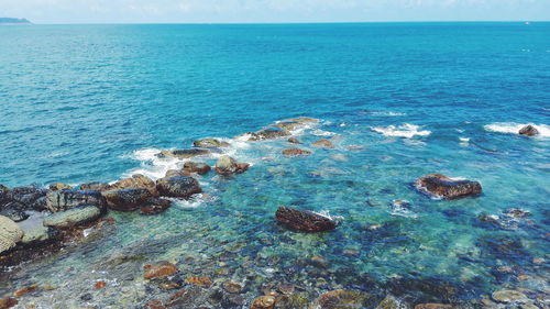 View of calm blue sea