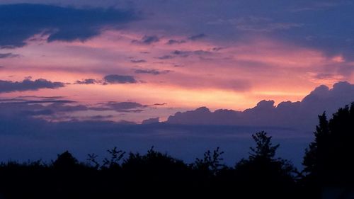 Scenic view of landscape against cloudy sky