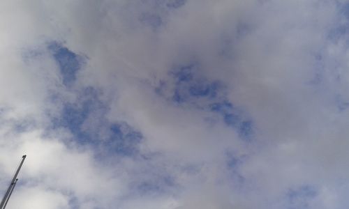 Low angle view of cloudy sky