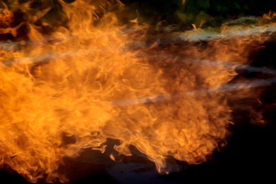 Close-up of bonfire