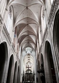 Low angle view of ceiling of cathedral