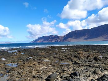 Scenic view of sea against sky