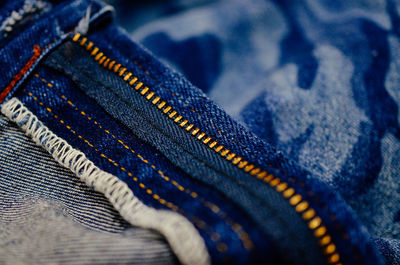 Close-up of jeans