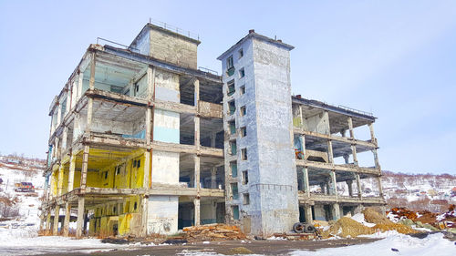 Low angle view of old building