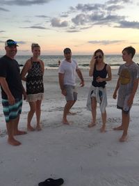 Group of people on beach