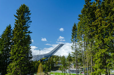 Panoramic view of trees and plants against sky