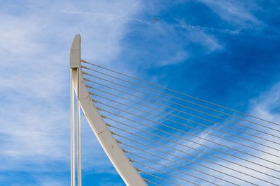 Low angle view of bridge against sky