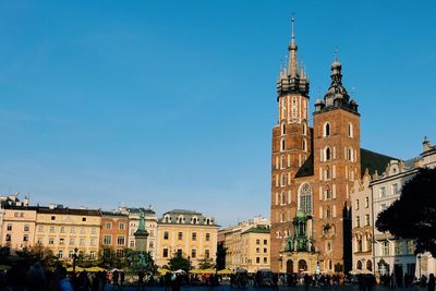 View of church against blue sky