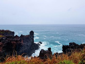 Scenic view of sea against sky