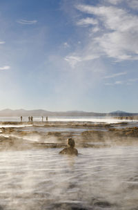 Scenic view of sea against sky