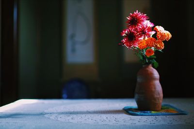 Close-up of vase on table