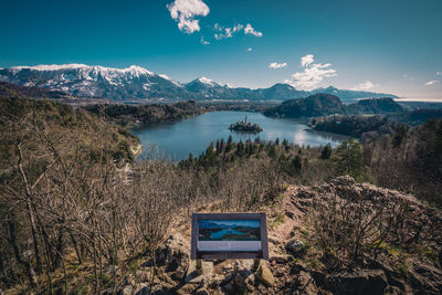 Bled lake, slovenia, mountains, snow, lake, mountain range, landscape