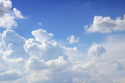 Low angle view of clouds in sky