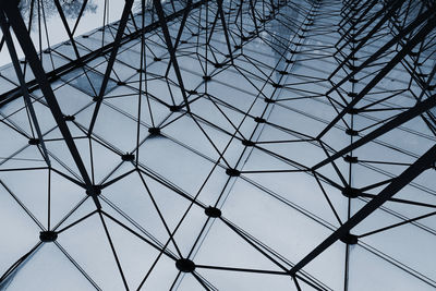 Low angle view of modern building against sky