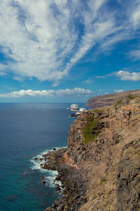 Scenic view of sea against sky