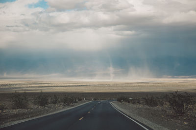 Road against sky