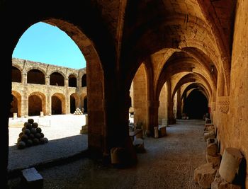 Archway of historical building