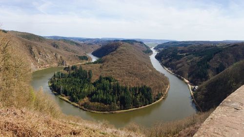 Panoramic view of landscape against sky