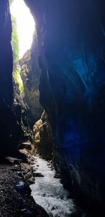 Scenic view of waterfall