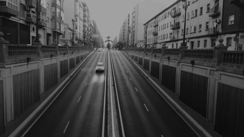View of road in city