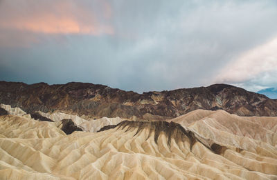 Scenic view of desert against sky