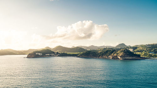 Panoramic view of sea against sky