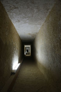 Empty corridor of building