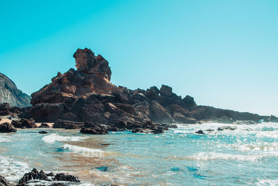 Rocky beach landscape