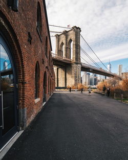 View of bridge in city