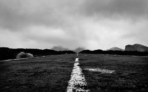 Road passing through landscape