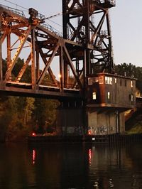 Bridge over river against sky