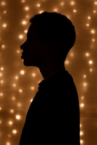 Silhouette of man