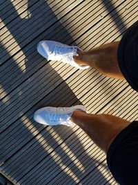 Low section of person standing on floor