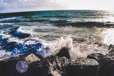 Scenic view of sea against sky