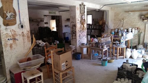 Close-up of objects for sale