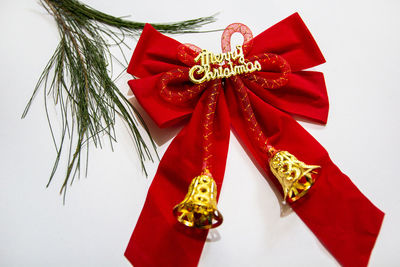 Red christmas decoration in box